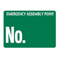 EMERGENCY ASSEMBLY POINT.. 450X600 MTL
