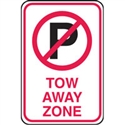 T&P SIGN NO PARKING TOW.. 300X450 MTL