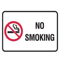 NO SMOKING 450X600 MTL