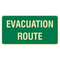 EXIT&EVAC SIGN EVACUATION ROUTE POLY