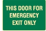 EXIT&EVAC SIGN THIS DOOR FOR.. POLY