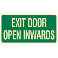 EXIT&EVAC SIGN EXIT DOOR OPEN.. POLY