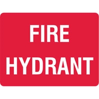 FIRE SIGN FIRE HYDRANT SS