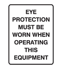 EAR PROTECTION MUST BE.. 600X450 POLY
