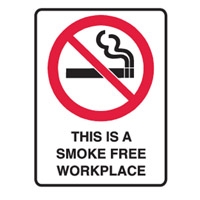 THIS IS A SMOKE FREE WORKPLACE LBLS PK5