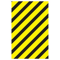 SUPP MARK HAZ.MATERIALS 200X25MM PK10