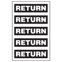 SUPP MARKING HAZ.MATER.RETURN 200X25MM