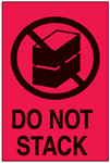 Ship Labels DO NOT STACK 150X100 Workplace Safety W100XH150MM sold per: rol