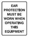 EAR PROTECTION MUST BE.. 125X90 SS PK5