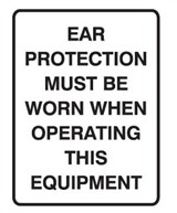 EAR PROTECTION MUST BE.. 125X90 SS PK5