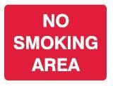 NO SMOKING AREA 450X600 MTL