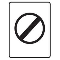 SPEED LIMIT SIGN NO SPEED LIMIT SYMBOL