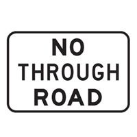TRAF SIGN-DIREC NO THROUG..450X300 REF A