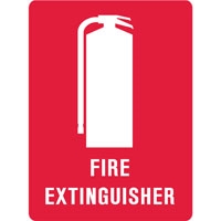 FIRE SIGN FIRE EXTINGUISHER MTL