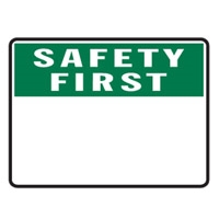 BLANK SIGN PANEL SAFETY.. 450X300 MTL