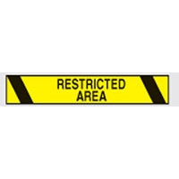 AISLE MARKING TAPE B-950 RESTRICTED AREA