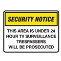 SECURITY SIGN RESTRICED A..450X300 POLY