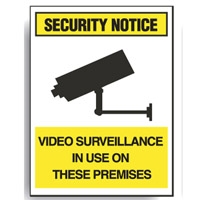 SECURITY SIGN VIDEO SURVEI..600X450 POLY