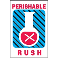 SHIP LABELS PERISHABLE RUSH 150X100