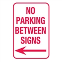 T&P SIGN NO PARKING BETW.. 300X450 MTL