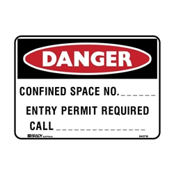CONFINED SPACE NO. ENTRY.. 450X300 POLY