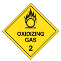 OXIDIZING GAS 2 LABELS LABELS PK50