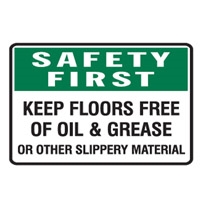 SAFETY FIRST KEEP FLOORS FREE.. 600X450