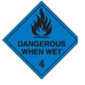 DANG WHEN WET 4 LABELS 270MM POLY BLK