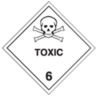 TOXIC 6 LABELS 270MM POLY