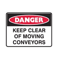 DANGER KEEP CLEAR OF MOV.. 450X300 POLY