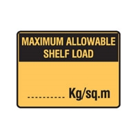 MAXIMUM ALLOWABLE SHELF..600X450 POLY