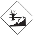 MARINE POLLUTANTS LABELS 200MM PK10