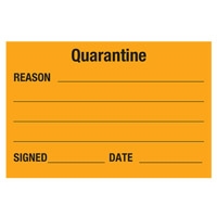 QUALITY A.LABELS QUARANTINE REM 30X45