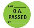 QUALITY A.LABELS QA PASSED REM 50MM DIA