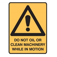 DO NOT OIL OR CLEAN MACHINERY..LBLS PK5