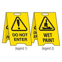 2 LEGEND STAND DO NOT ENTER/WET PAINT