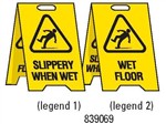 2 LEGEND STAND SLIPPERY WHEN WET/WET..