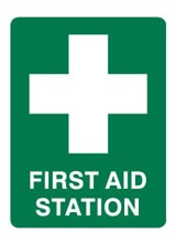 FIRST AID STATION 450X300 POLY