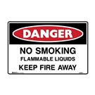 NO SMOKING FLAMMABLE LIQ.. 450X600 MTL