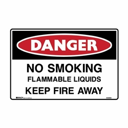 NO SMOKING FLAMMABLE LIQ.. 450X600 MTL