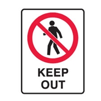 KEEP OUT 300X225 POLY