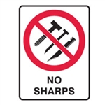 NO SHARPS LBLS PK5
