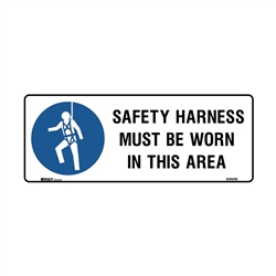 SAFETY HARNESS MUST BE WORN.. 125X300 SS