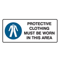 PROTECTIVE CLOTHING MUST BE.. 125X300 SS