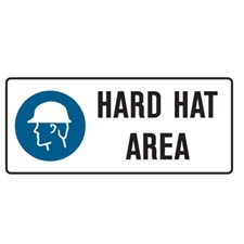 HARD HAT AREA 180X450 MTL
