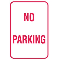 T&P SIGN NO PARKING 300X450 MTL