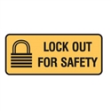 LOTO SIGN LOCK OUT FOR.. 125X300 SS