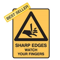 SHARP EDGES WATCH YOUR.. 250X180 SS