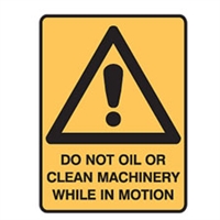 DO NOT OIL OR CLEAN MACH.. 300X225 POLY