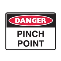 DANGER PINCH POINT 300X225 MTL